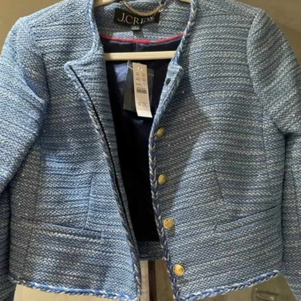 ✨J.Crew Louisa Tweed Lady Jacket in Sequin‎ – NWT ✨